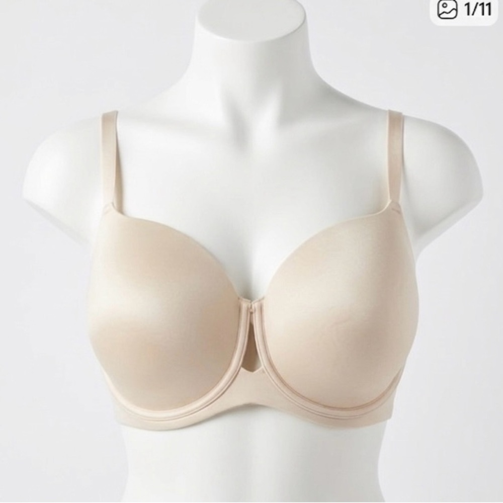 Ashley Graham Addition Elle Nude Seamless Curve Luxe Underwire Padded Bra 42DDD
